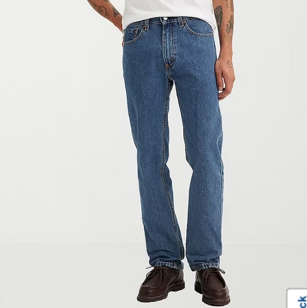 Levi's Men's 505 Straight Regular Fit Jeans - Medium Wash - 30W X 30L